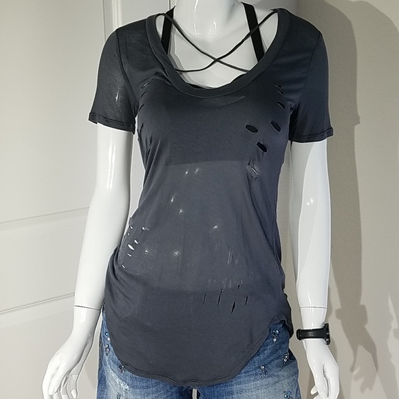 PPLA Charcoal Burnt Out Tee - Picture 6 of 8